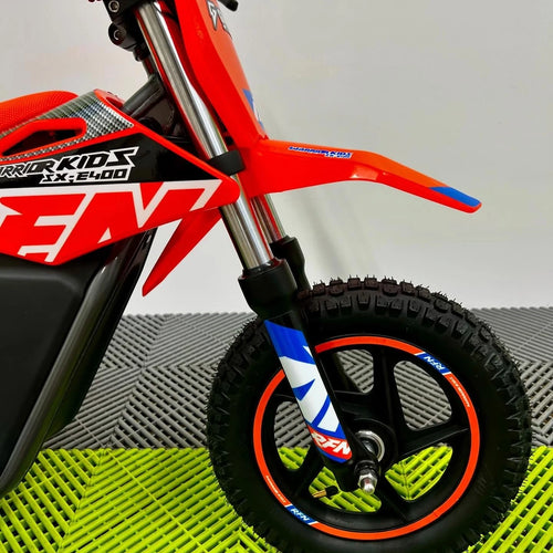 RFN Warrior SX-E400 400W Electric Bike - Orange Blue