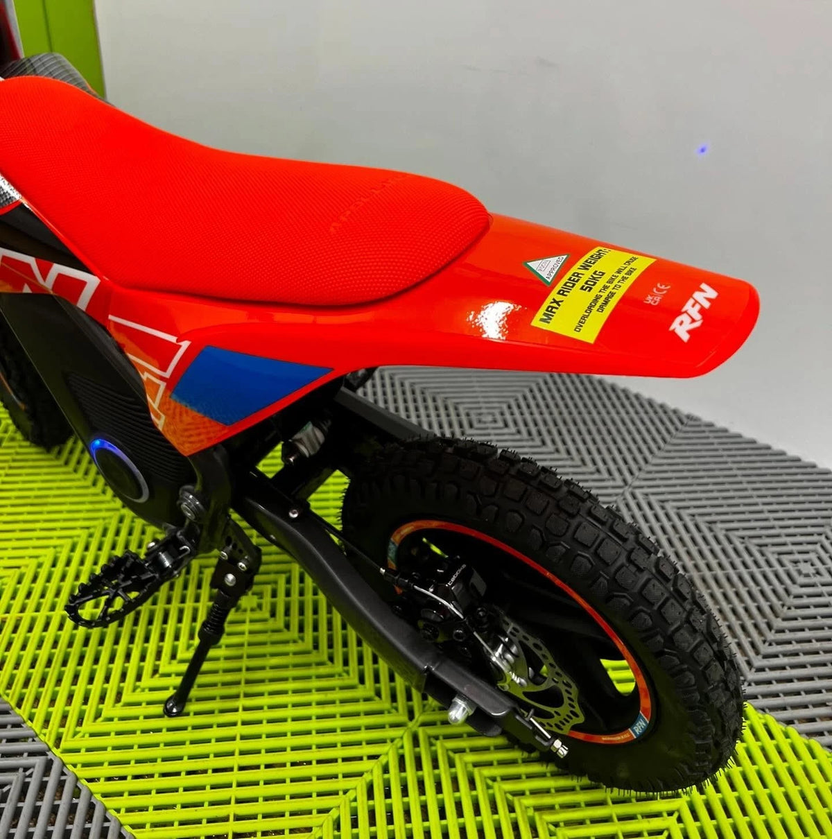 RFN Warrior SX-E400 Electric Bike - Orange Blue