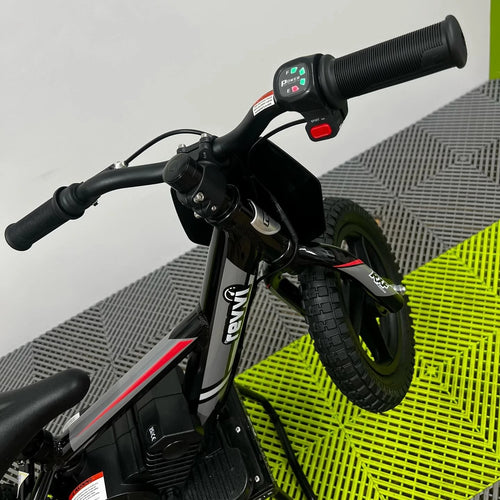 Revvi 12" 100W Electric Balance Bike - Black