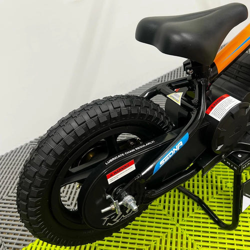 Revvi 12" 100W Electric Balance Bike - Orange