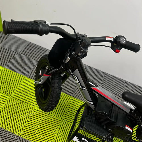 Revvi 12" 100W Electric Balance Bike - Black