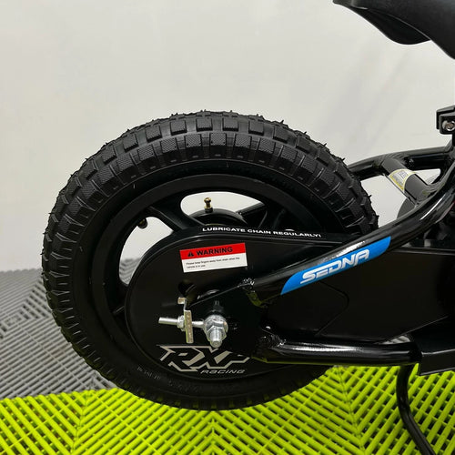 Revvi 12" Electric Bike + Riding Gear Bundle - Green