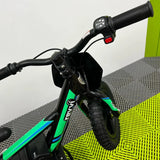 Revvi 12" Electric Bike + Riding Gear Bundle - Green