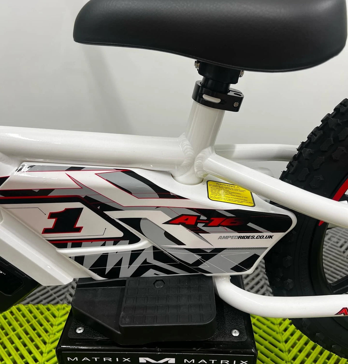Amped A16 Electric Balance Bike - White