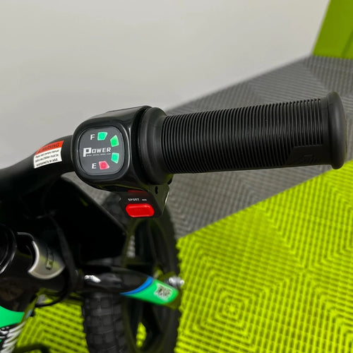 Revvi 12" 100W Electric Balance Bike - Green