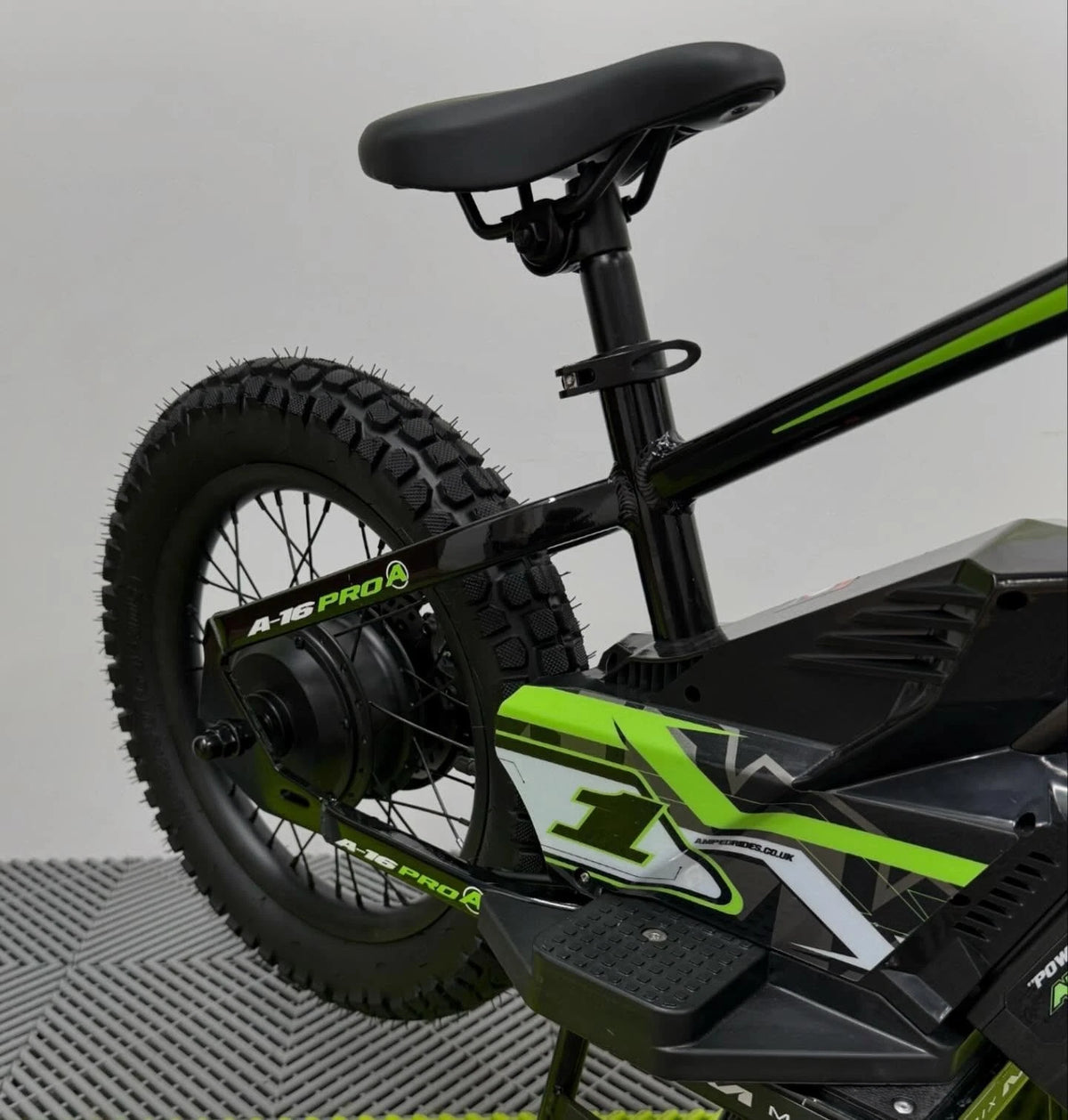 Amped A16 Pro Electric Bike + Riding Gear Bundle - Black