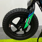 Revvi 12" Electric Bike + Riding Gear Bundle - Green