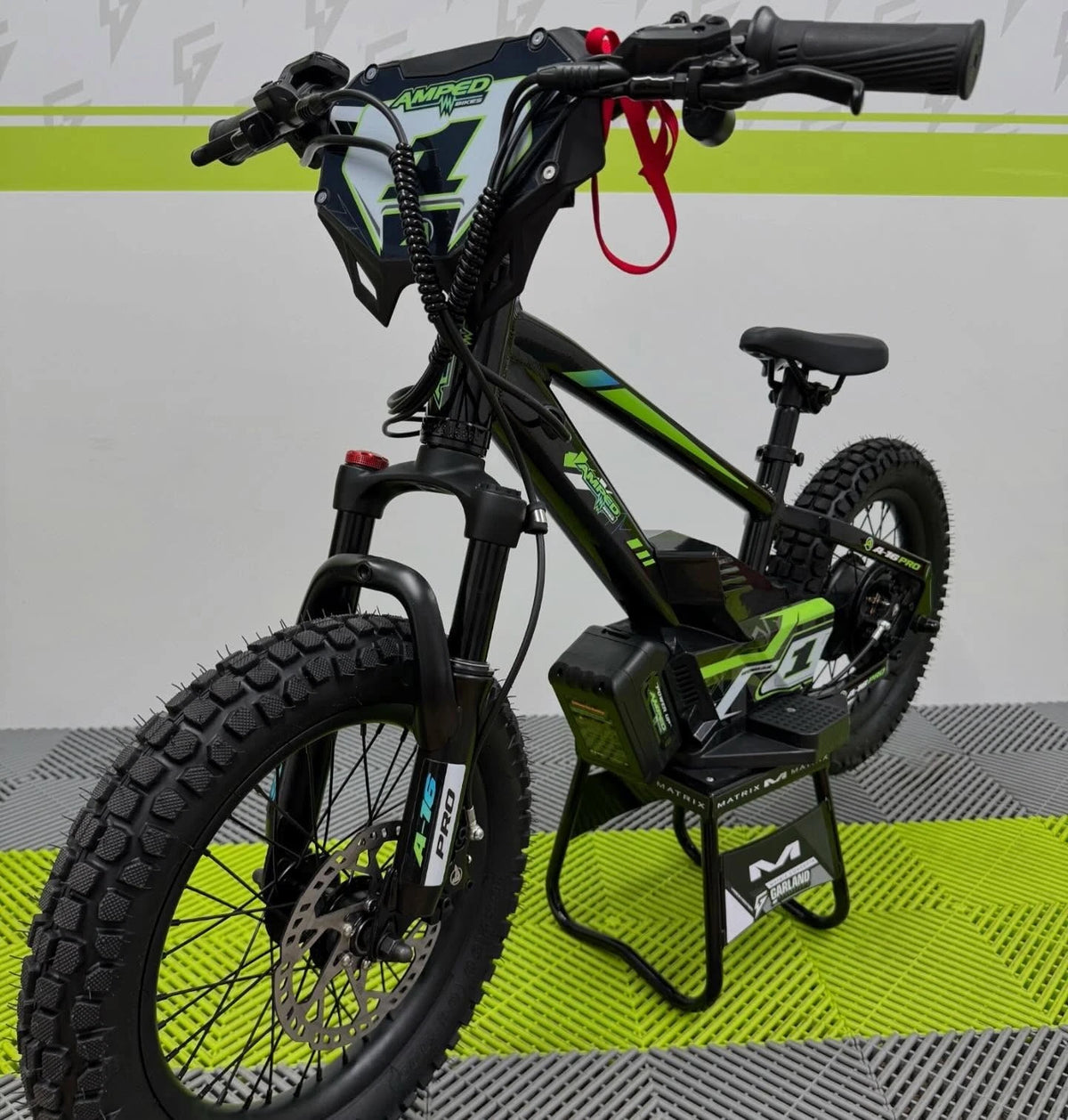 Amped A16 Pro Electric Bike + Riding Gear Bundle - Black