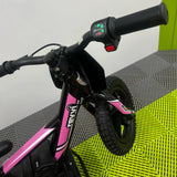 Revvi 12" Electric Bike + Riding Gear Bundle - Pink