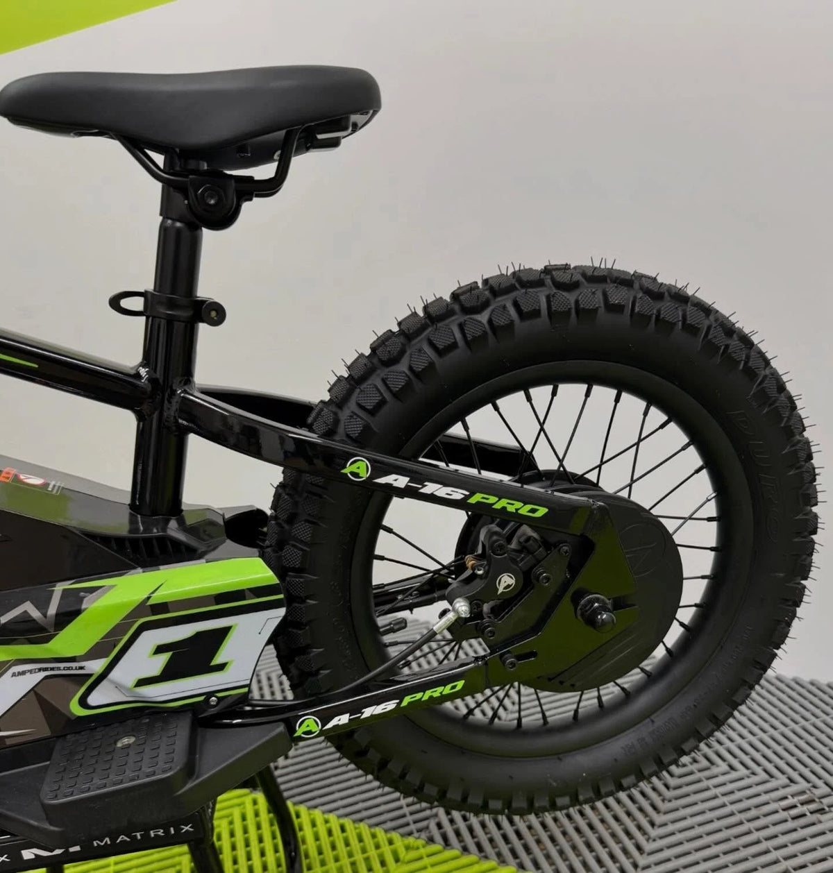 Amped A16 Pro Electric Bike + Riding Gear Bundle - Black