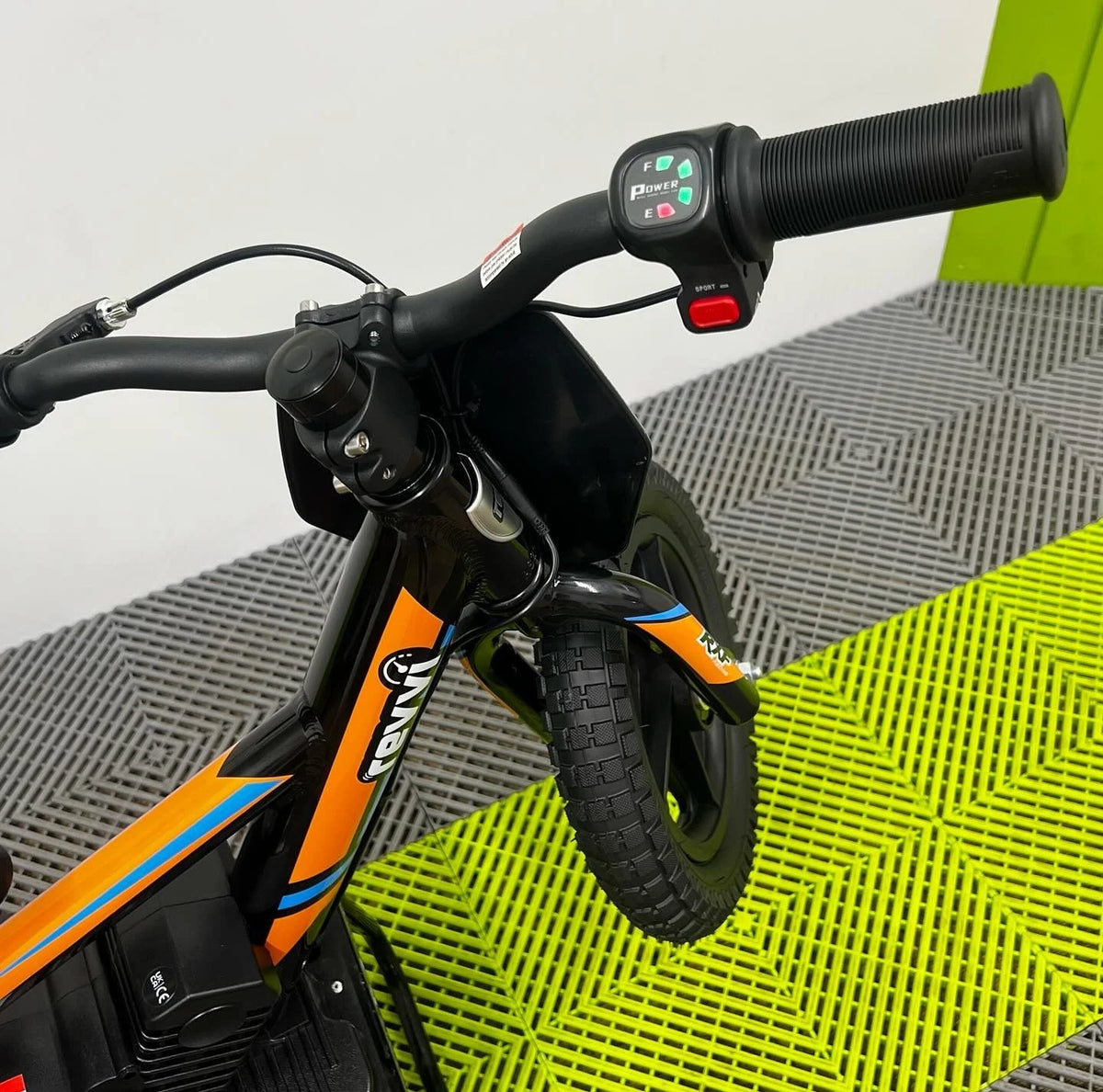 Revvi 12 Electric Bike, Stabilisers & Helmet Bundle – Orange