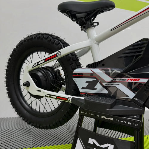 Amped A16 Pro Electric Bike + Spare Battery Bundle - White