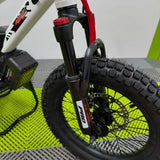 Amped A16 Pro Electric Bike + Spare Battery Bundle - White