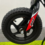 Revvi 12" Electric Bike + Riding Gear Bundle - Red