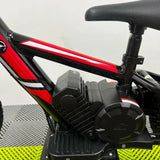 Revvi 12" Electric Bike + Riding Gear Bundle - Red
