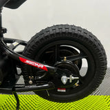 Revvi 12" Electric Bike + Riding Gear Bundle - Red
