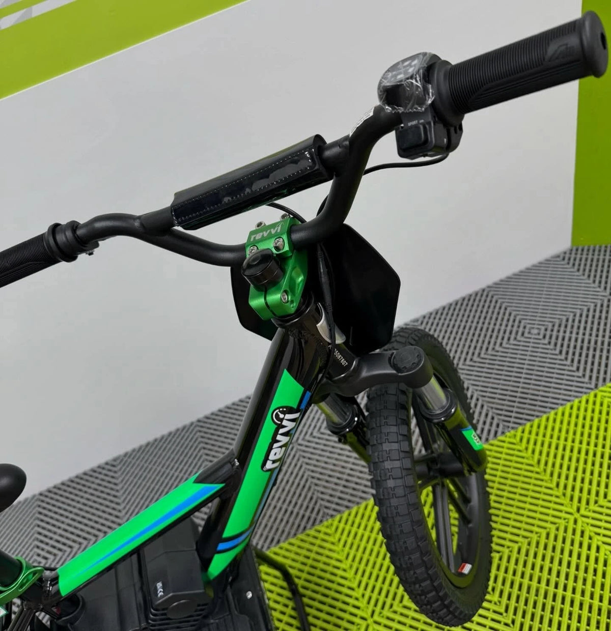 Revvi 16" Plus Electric Bike & Spare Upgraded Battery Bundle - Green