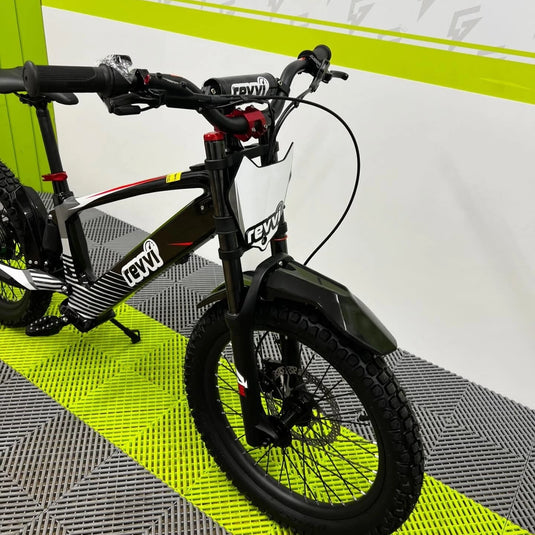 Revvi 20 Electric Bike + Riding Gear Bundle - Black