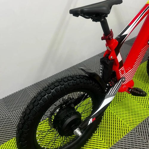 Revvi 18 Electric Bike + Riding Gear Bundle - Red