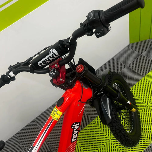 Revvi 18 Electric Bike + Riding Gear Bundle - Red
