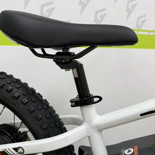 Amped A20 Pro Electric Bike + Riding Gear Bundle - White