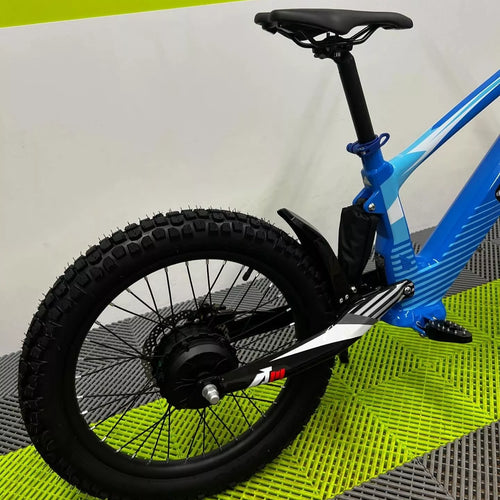 Revvi 20 Electric Bike + Riding Gear Bundle - Blue