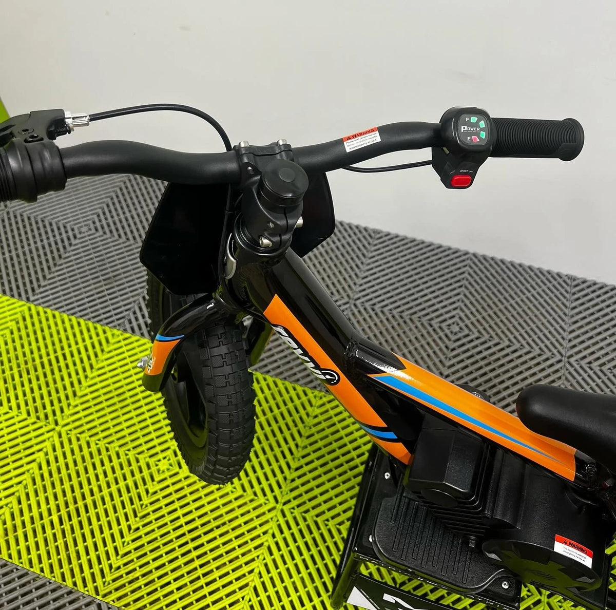 Revvi 12 Electric Bike, Stabilisers & Helmet Bundle – Orange