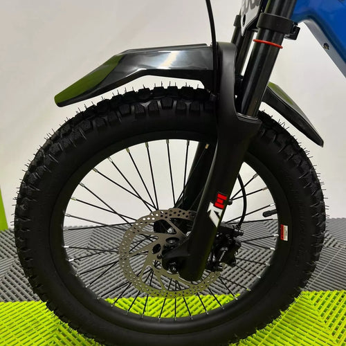 Revvi 20 Electric Bike + Riding Gear Bundle - Blue
