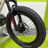 Amped A20 Pro Electric Bike + Riding Gear Bundle - White