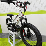 Amped A20 Pro Electric Bike + Riding Gear Bundle - White