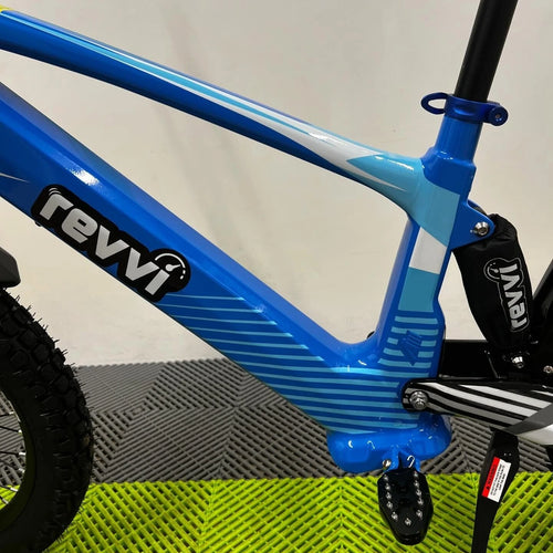 Revvi 20 Electric Bike + Riding Gear Bundle - Blue