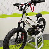 Amped A20 Pro Electric Bike + Riding Gear Bundle - White