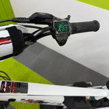 Amped A20 Pro Electric Bike + Riding Gear Bundle - White
