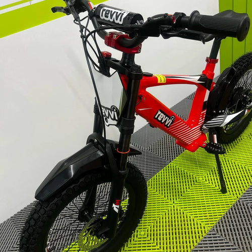 Revvi 18 Electric Bike + Riding Gear Bundle - Red