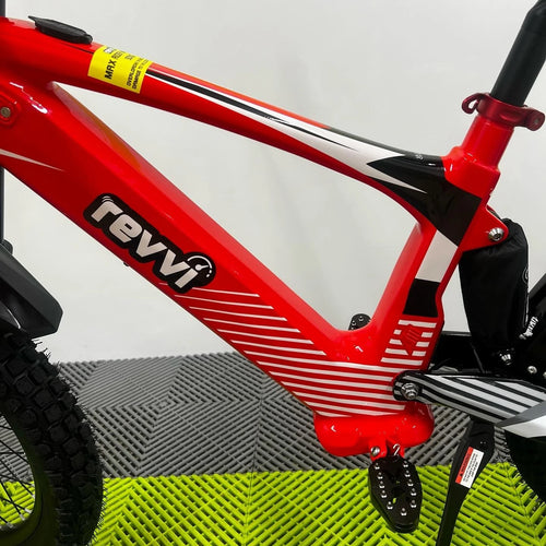 Revvi 18 Electric Bike + Riding Gear Bundle - Red