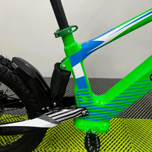 Revvi 20 Electric Bike + Riding Gear Bundle - Green