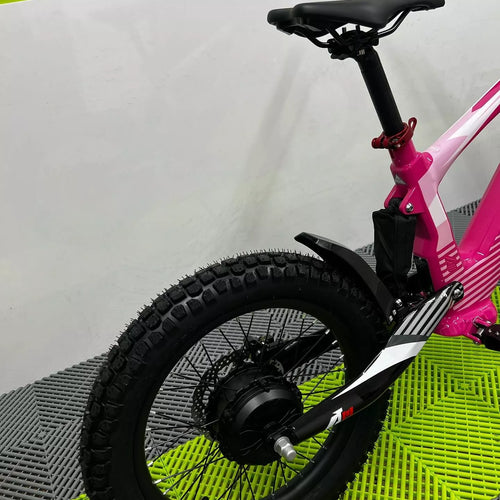 Revvi 18 Electric Bike + Riding Gear Bundle - Pink