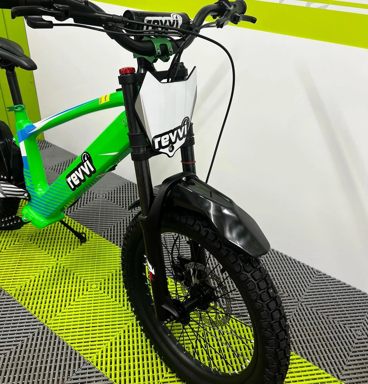 Revvi 20 Electric Bike + Riding Gear Bundle - Green