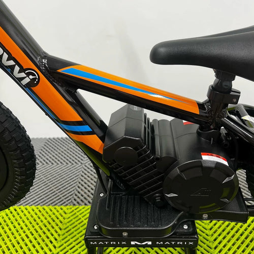 Revvi 12" 100W Electric Balance Bike - Orange