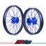 SM Pro Platinum Wheel Set Black Blue - Husqvarna Motocross